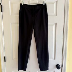 Lafayette 148 Black Ponte Pants Elastic Waist Stretch‎ Business Size Medium